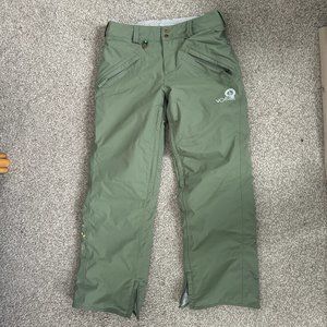 Like New Volcom Women's Green Snowboard Pants Medium